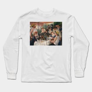 Luncheon of the Boating Party by Auguste Renoir Long Sleeve T-Shirt